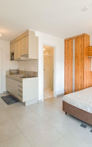 Studio à venda com 28m², 1 quarto e sem vaga Studio à venda com 28m², 1 quarto e sem vagaStudio