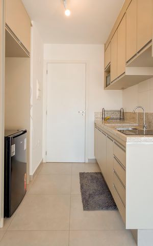 Studio à venda com 28m², 1 quarto e sem vaga Studio à venda com 28m², 1 quarto e sem vagaCozinha