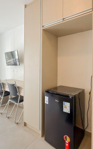 Studio à venda com 28m², 1 quarto e sem vaga Studio à venda com 28m², 1 quarto e sem vagaCozinha
