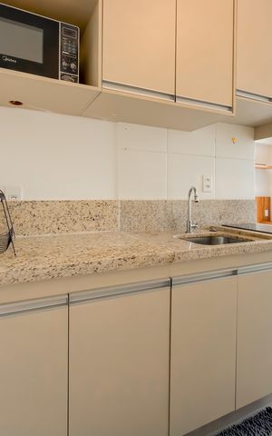 Studio à venda com 28m², 1 quarto e sem vaga Studio à venda com 28m², 1 quarto e sem vagaCozinha
