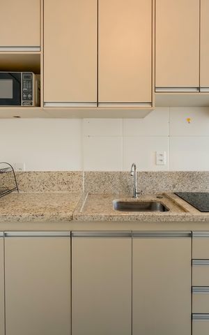 Studio à venda com 28m², 1 quarto e sem vaga Studio à venda com 28m², 1 quarto e sem vagaCozinha