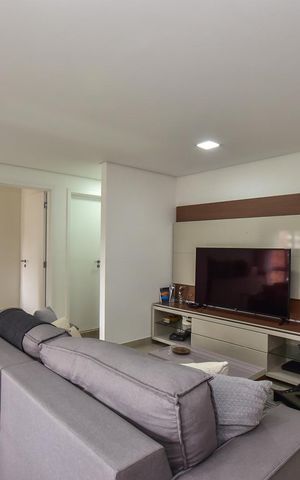 Apartamento à venda com 58m², 1 quarto e 2 vagasSala