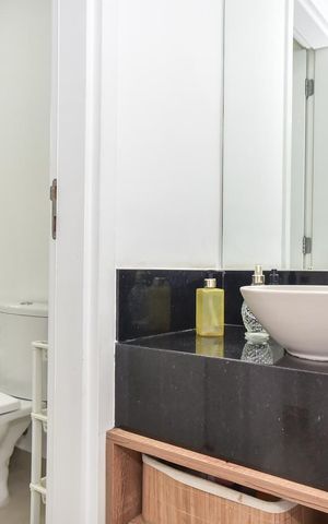 Apartamento à venda com 58m², 1 quarto e 2 vagasBanheiro Suíte 
