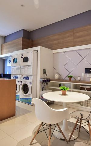 Apartamento à venda com 58m², 1 quarto e 2 vagasLavanderia