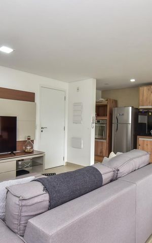 Apartamento à venda com 58m², 1 quarto e 2 vagasSala