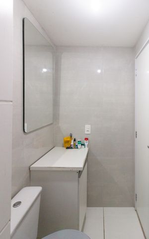 Apartamento à venda com 44m², 2 quartos e 1 vagaBanheiro social
