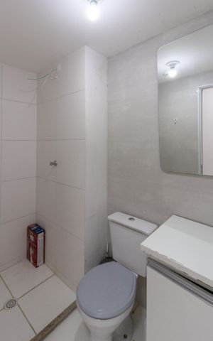 Apartamento à venda com 44m², 2 quartos e 1 vagaBanheiro social