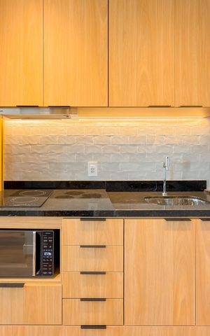 Studio à venda com 28m², 1 quarto e sem vaga Studio à venda com 28m², 1 quarto e sem vagaCozinha