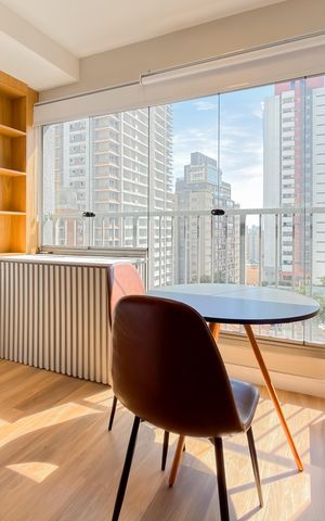 Studio à venda com 28m², 1 quarto e sem vaga Studio à venda com 28m², 1 quarto e sem vagaVaranda