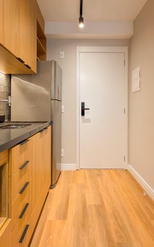 Studio à venda com 28m², 1 quarto e sem vaga Studio à venda com 28m², 1 quarto e sem vagaCozinha