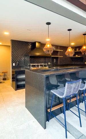 Studio à venda com 28m², 1 quarto e sem vaga Studio à venda com 28m², 1 quarto e sem vagaChurrasqueira
