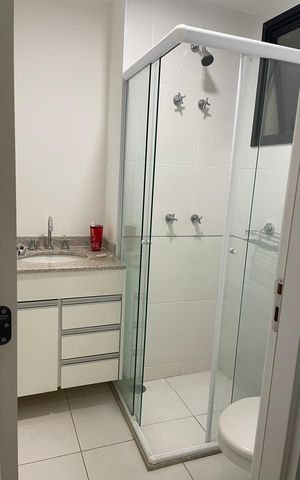 Apartamento para alugar com 58m², 2 quartos e 1 vaga Apartamento para alugar com 58m², 2 quartos e 1 vagaBanheiro 1