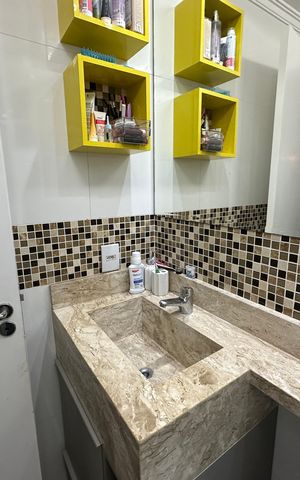 Apartamento à venda com 57m², 2 quartos e 1 vaga Apartamento à venda com 57m², 2 quartos e 1 vagaBanheiro da Suíte