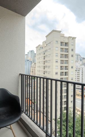 Studio para alugar com 20m², 1 quarto e sem vaga Studio para alugar com 20m², 1 quarto e sem vagaSacada