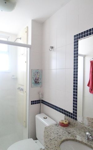 Apartamento à venda com 80m², 2 quartos e 1 vagaBanheiro da suíte 2