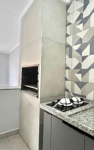 Casa à venda com 100m², 2 quartos e 1 vagaChurrasqueira