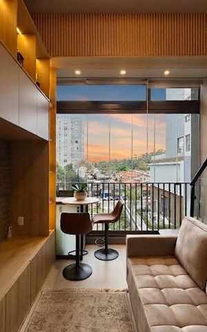 Studio para alugar com 32m², 1 quarto e sem vagaSala 