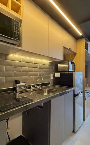 Studio para alugar com 32m², 1 quarto e sem vagaCozinha