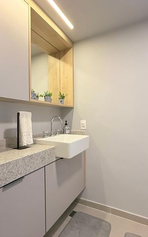 Studio para alugar com 32m², 1 quarto e sem vagaBanheiro 