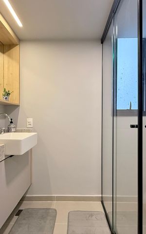 Studio para alugar com 32m², 1 quarto e sem vagaBanheiro 