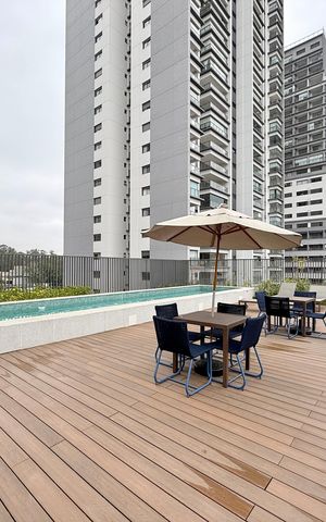Studio para alugar com 32m², 1 quarto e sem vagaPiscina 