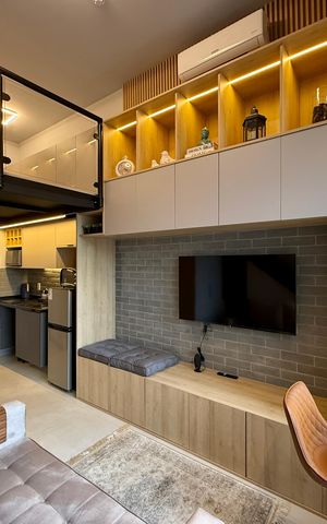 Studio para alugar com 32m², 1 quarto e sem vagaSala