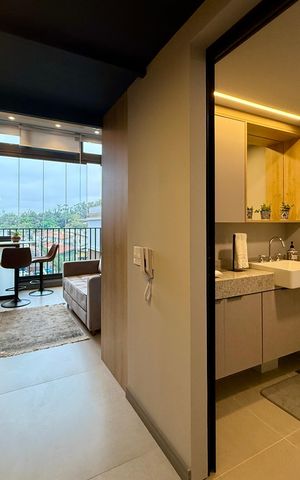 Studio para alugar com 32m², 1 quarto e sem vagaCozinha