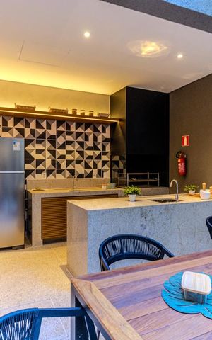 Studio para alugar com 25m², 1 quarto e sem vagaChurrasqueira