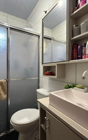 Casa à venda com 99m², 2 quartos e 3 vagas Casa à venda com 99m², 2 quartos e 3 vagasBanheiro