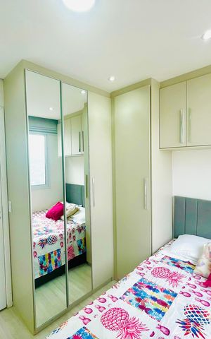 Apartamento à venda com 44m², 2 quartos e 1 vagaQuarto 2