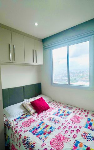 Apartamento à venda com 44m², 2 quartos e 1 vagaQuarto 2