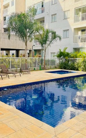 Apartamento à venda com 44m², 2 quartos e 1 vagaPiscina