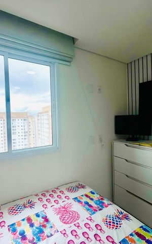 Apartamento à venda com 44m², 2 quartos e 1 vagaQuarto 2