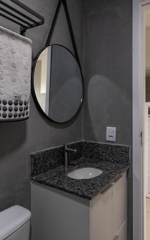 Studio à venda com 25m², 1 quarto e sem vaga Studio à venda com 25m², 1 quarto e sem vagaBanheiro
