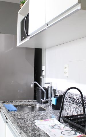 Apartamento à venda com 45m², 2 quartos e sem vagaDetalhe da cozinha
