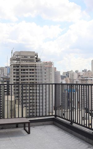 Studio à venda com 21m², 1 quarto e sem vagaRooftop