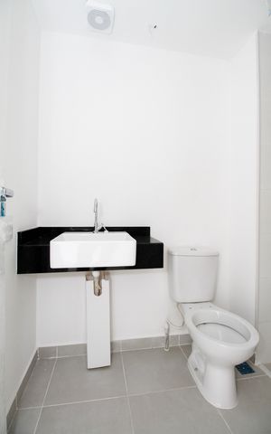 Studio à venda com 24m², 1 quarto e sem vaga Studio à venda com 24m², 1 quarto e sem vagaBanheiro