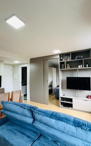 Apartamento para alugar com 43m², 1 quarto e 1 vaga Apartamento para alugar com 43m², 1 quarto e 1 vagaSala