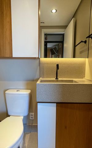 Apartamento à venda com 37m², 1 quarto e sem vaga Apartamento à venda com 37m², 1 quarto e sem vagaBanheiro