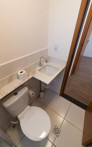 Apartamento para alugar com 46m², 2 quartos e 1 vaga Apartamento para alugar com 46m², 2 quartos e 1 vagaBanheiro Social