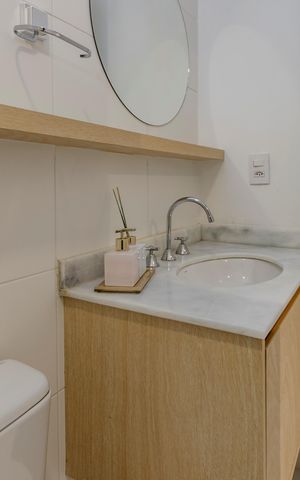 Studio para alugar com 25m², 1 quarto e sem vaga Studio para alugar com 25m², 1 quarto e sem vagaBanheiro