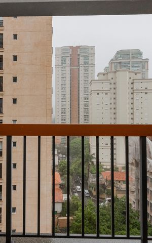 Studio para alugar com 25m², 1 quarto e sem vaga Studio para alugar com 25m², 1 quarto e sem vagaVaranda