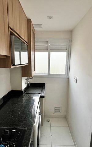 Apartamento à venda com 37m², 2 quartos e sem vagaCozinha e Área de Serviço