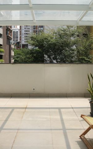 Studio para alugar com 48m², 1 quarto e 1 vagaVaranda