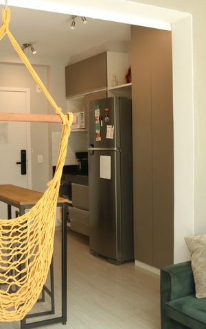 Studio para alugar com 48m², 1 quarto e 1 vagaVaranda