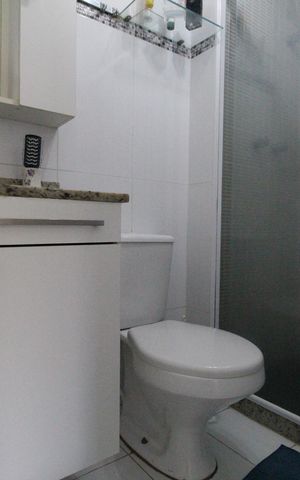 Apartamento à venda com 66m², 2 quartos e 1 vagaBanheiro da suíte
