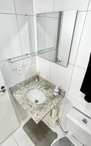 Apartamento à venda com 55m², 2 quartos e 1 vaga Apartamento à venda com 55m², 2 quartos e 1 vagaBanheiro