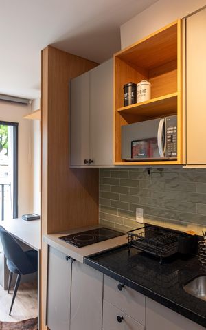 Studio à venda com 32m², 1 quarto e sem vaga Studio à venda com 32m², 1 quarto e sem vagaSala