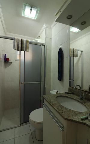 Apartamento para alugar com 64m², 2 quartos e 2 vagasBanheiro Social