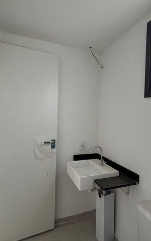 Studio para alugar com 25m², 1 quarto e sem vaga Studio para alugar com 25m², 1 quarto e sem vagaBanheiro